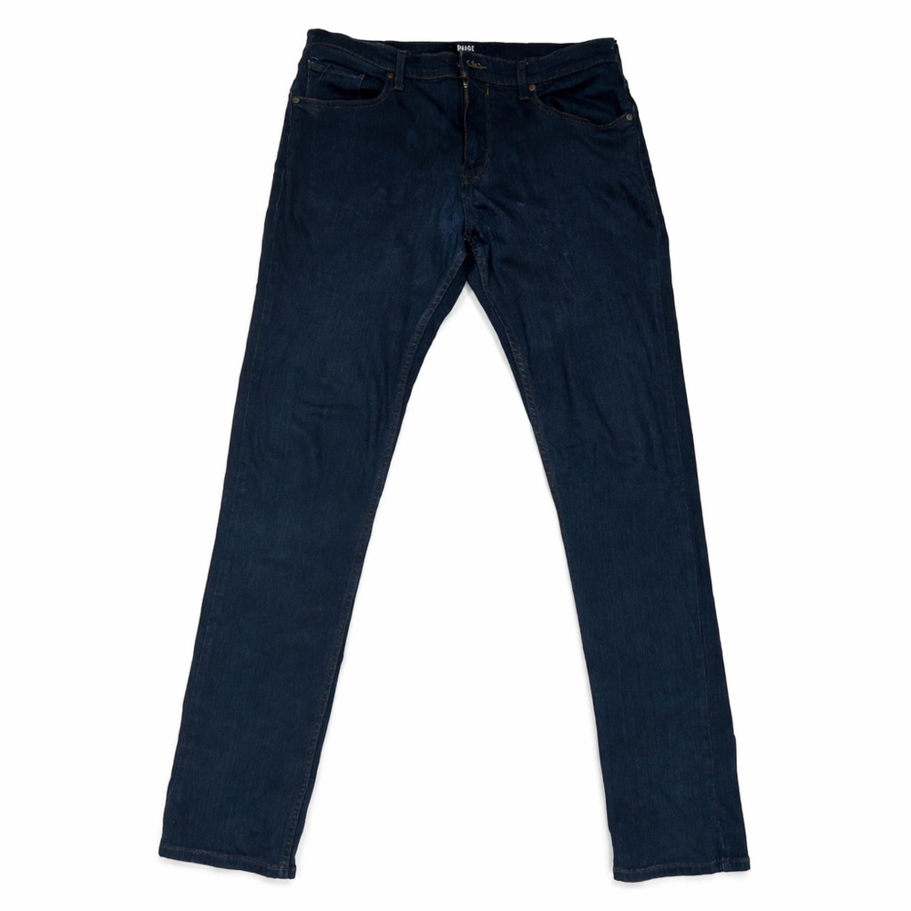 Paige Straight Leg High Rise Dark Blue Jeans Women’s Size 33